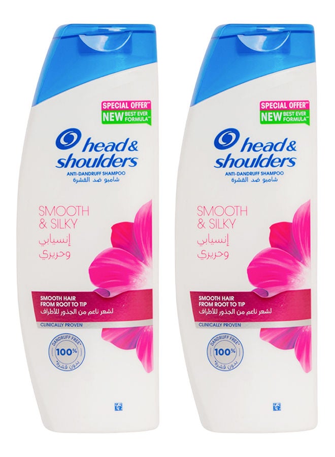 Smooth & Silky Anti-Dandruff Shampoo 2x350ml